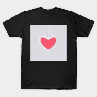 Single Hanging Heart T-Shirt